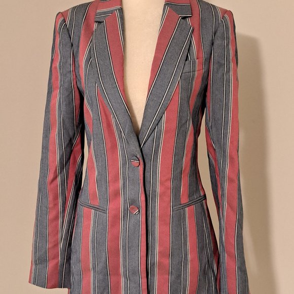BCBGMAXAZRIA Striped Single-Breasted Blazer NWT Misses Size XXS - Picture 5 of 12